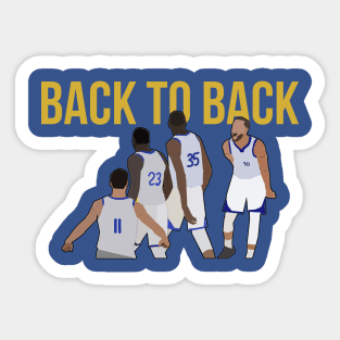 Golden State Warriors - Back 2 Back Sticker